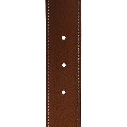 Hermes Box Togo 32mm Guilloche H Belt 85 Black Gold 6 of 8