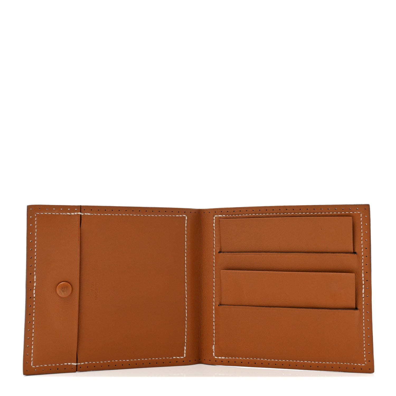 Hermes Swift Perforated Billfold Wallet Gold 5 of 8