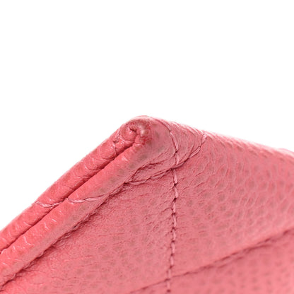 Chanel Caviar Quilted Card Holder Pink 13 of 14