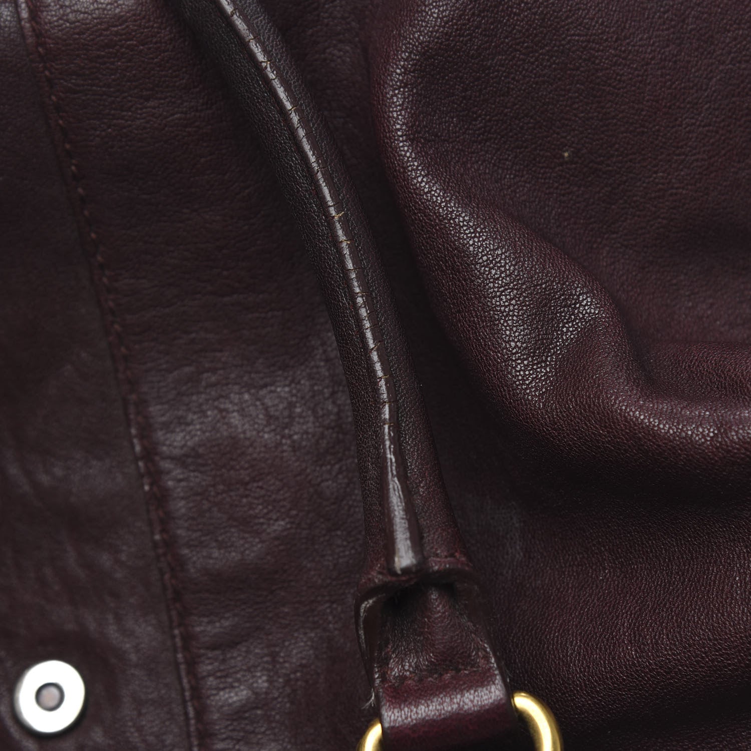 Saint Laurent Sheepskin Medium Cabas ChYc Plum 9 of 20