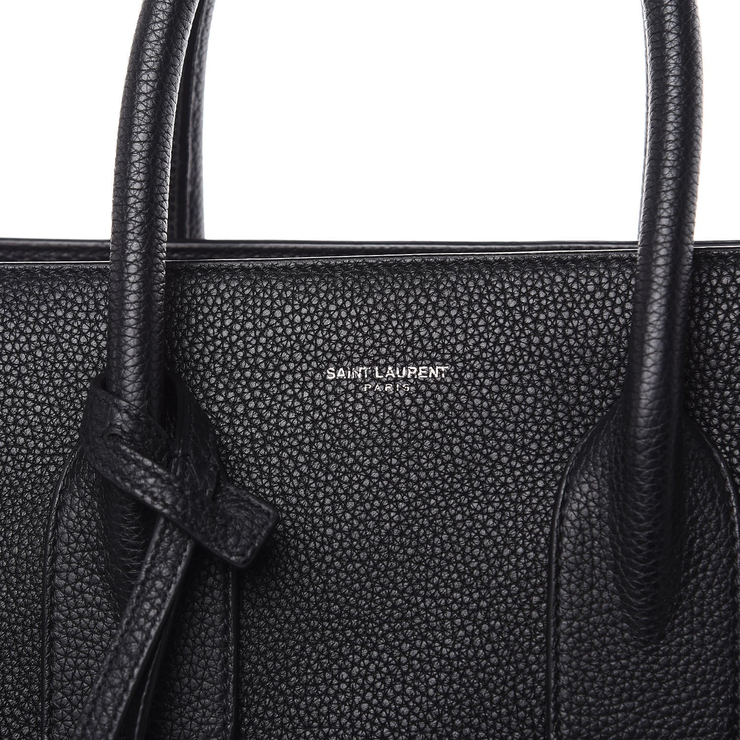 Saint Laurent Grained Calfskin Small Supple Sac De Jour Black 10 of 10