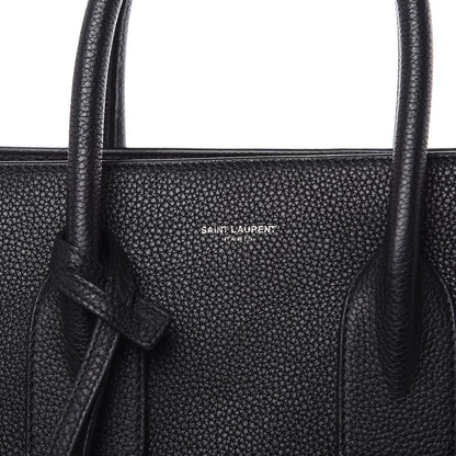 Saint Laurent Grained Calfskin Small Supple Sac De Jour Black 10 of 10