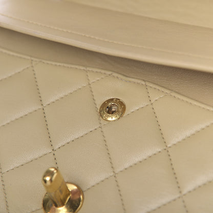 Chanel Lambskin Quilted Small Double Flap Beige 13 of 15