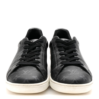 Louis Vuitton Calfskin Monogram Eclipse Luxembourg Sneakers Black 3 of 10