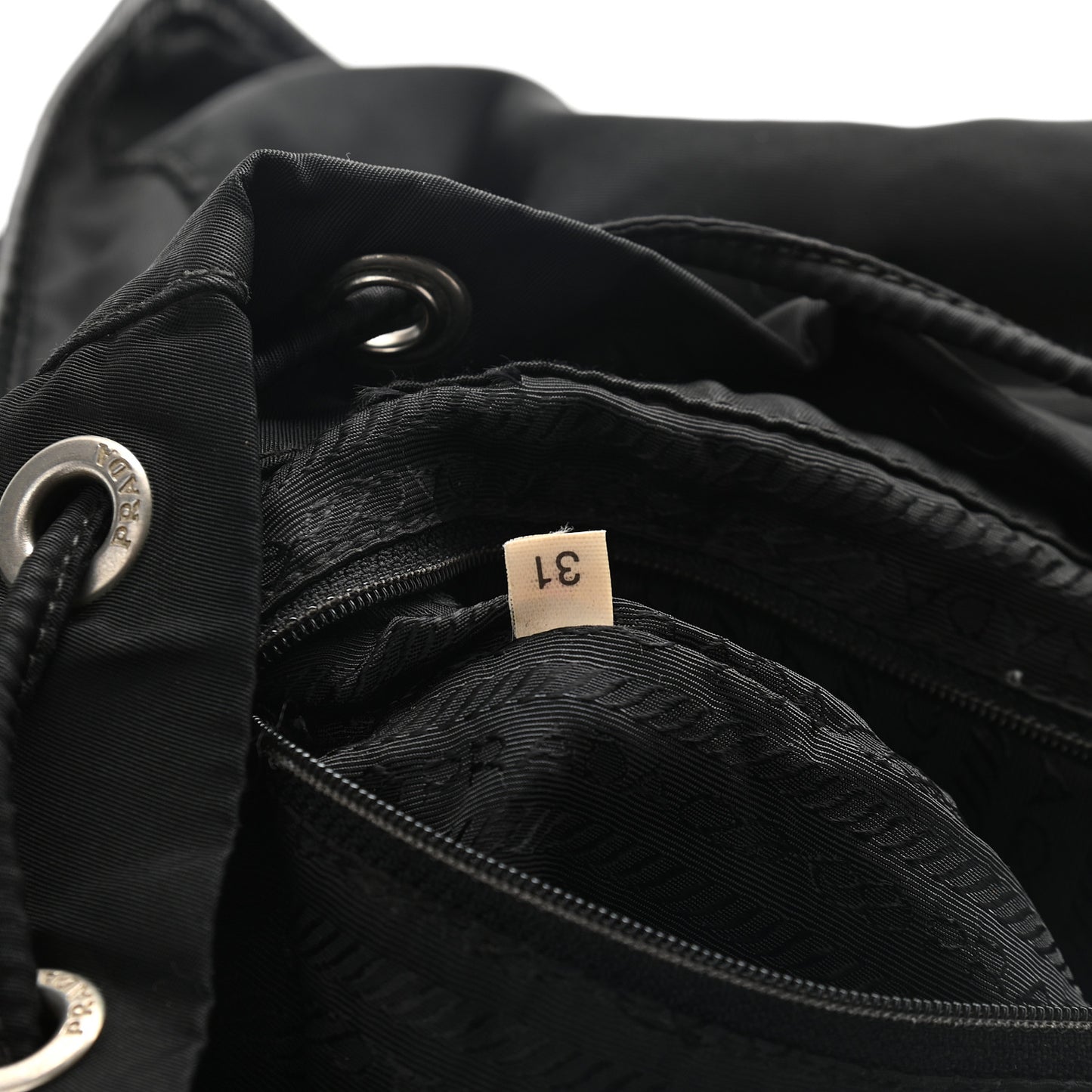 Nylon Vela Medium Backpack Black