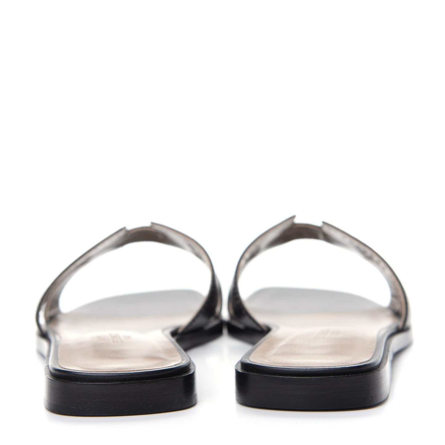 Box Calfskin Oran Sandals 36.5 Black