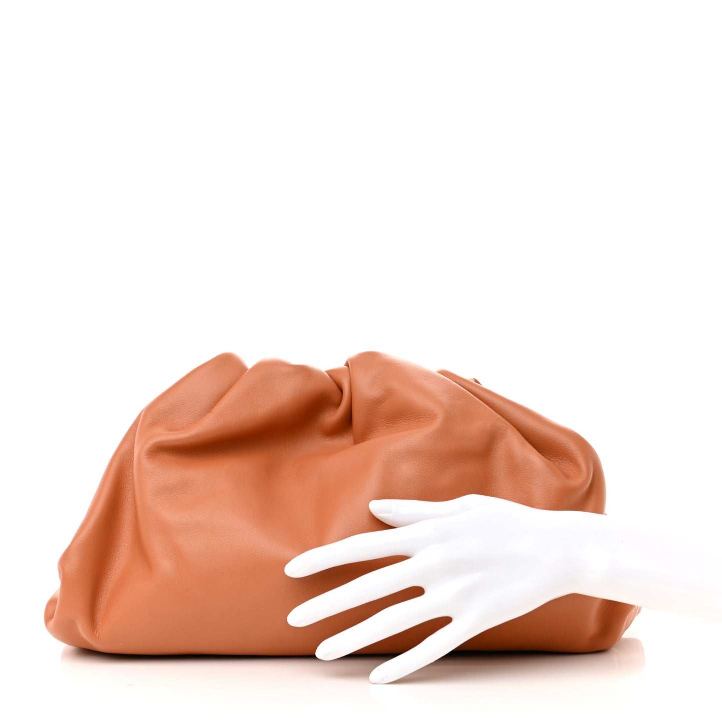 Smooth Butter Calf The Pouch Oversized Clutch Clay