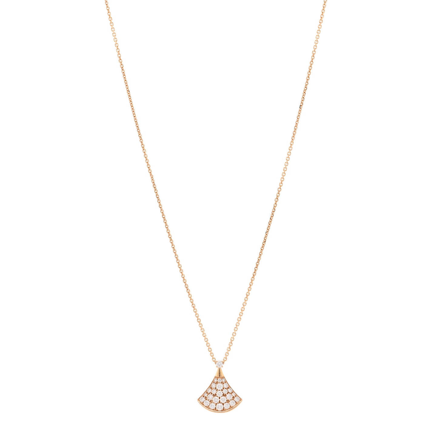 18K Rose Gold Diamond Divas' Dream Pave Pendant Necklace