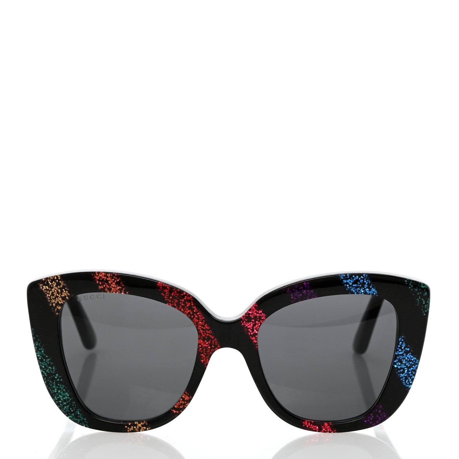 Gucci Acetate Glitter Sunglasses GG0327S Black 2 of 8