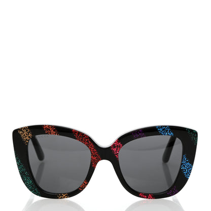 Gucci Acetate Glitter Sunglasses GG0327S Black 2 of 8
