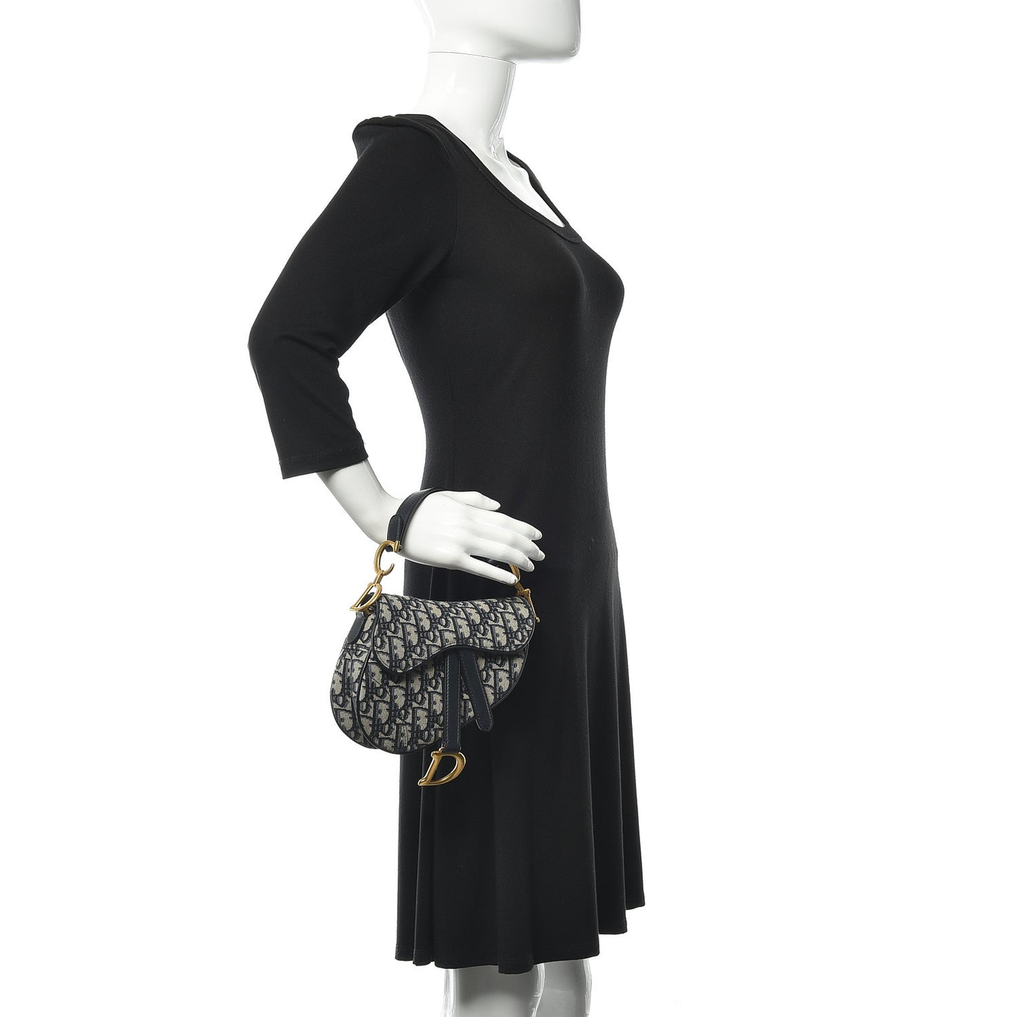 Oblique Mini Saddle Bag Blue