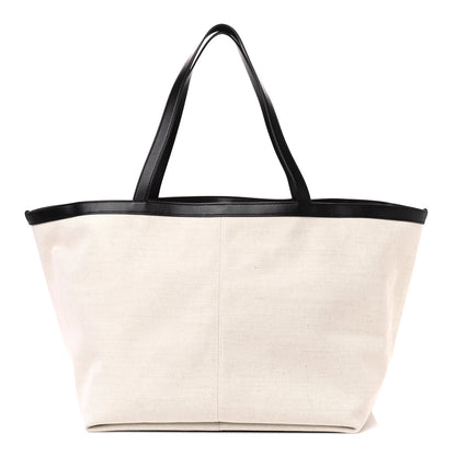 Bottega Veneta Canvas Nappa Intrecciato Large Flip Flap Tote Natural Fondant 1 of 10