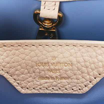 Louis Vuitton Taurillon Capucines BB Bleu de Provence Greige Doux 6 of 8
