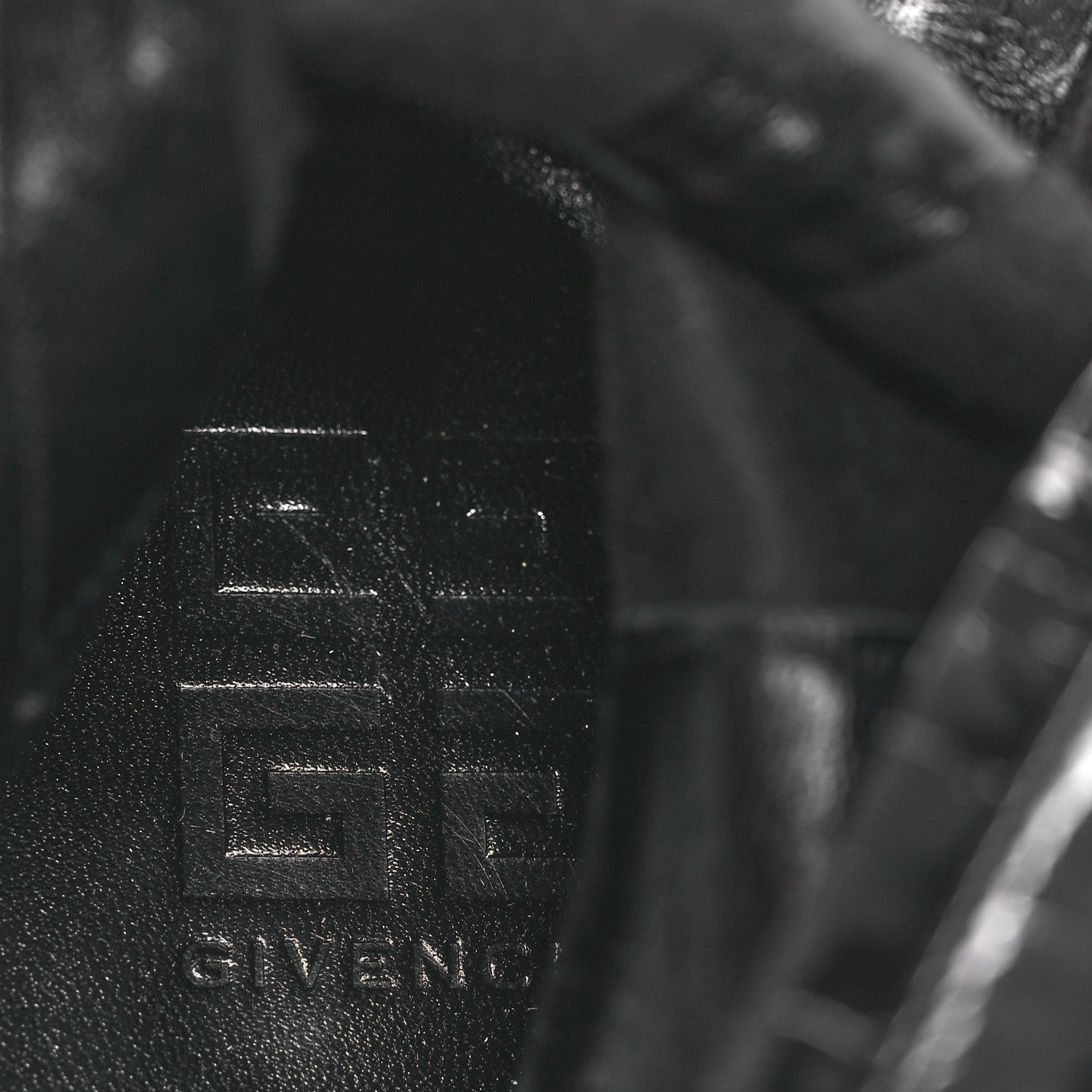 Givenchy Patent Squared Over The Knee Flat Boots 36 Black 9 of 11