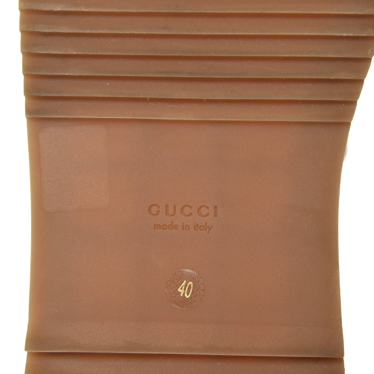 Gucci Canvas GG Monogram Angelina Platform Slide Sandals 40 Beige Ruggine 8 of 10