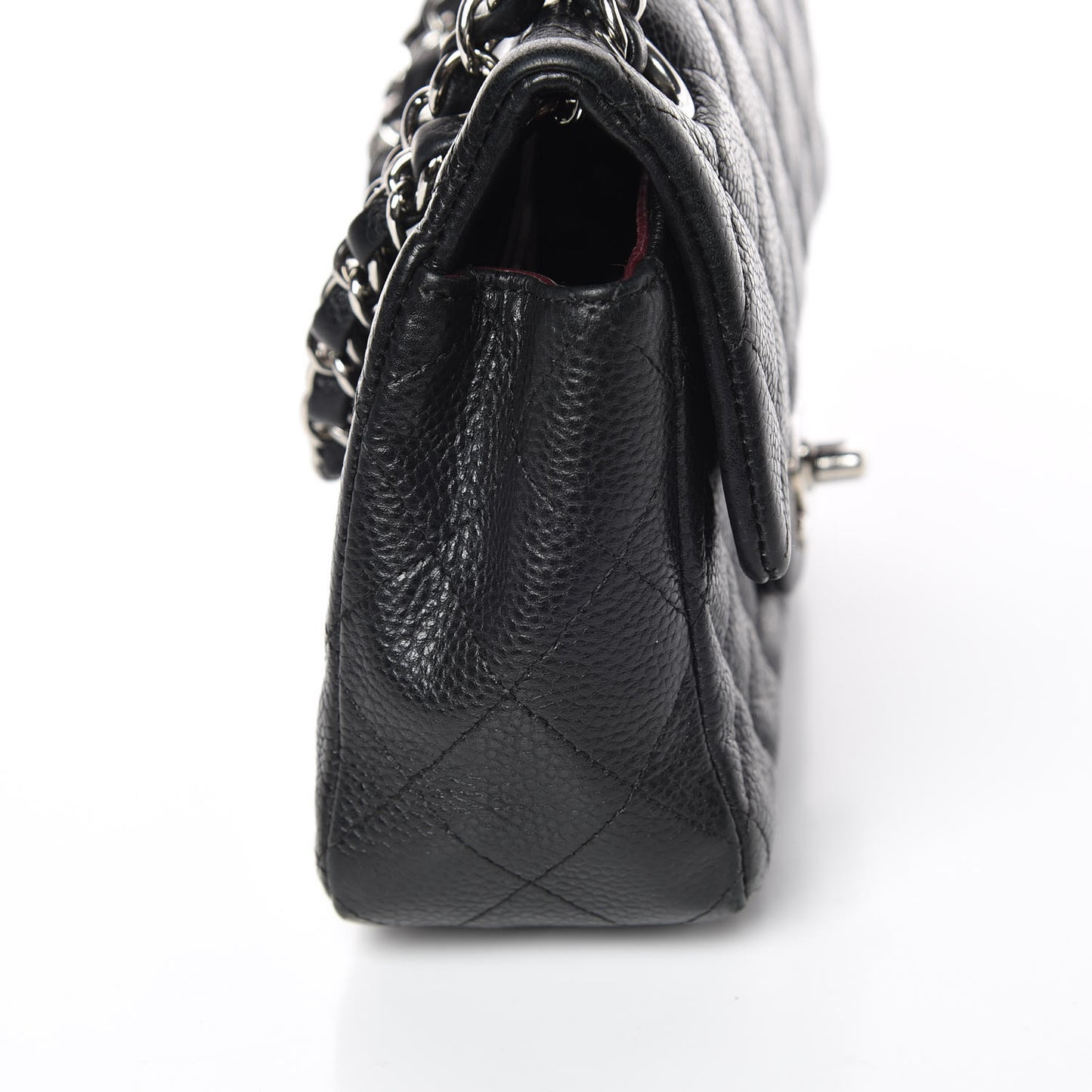Caviar Quilted Mini Rectangular Flap Black