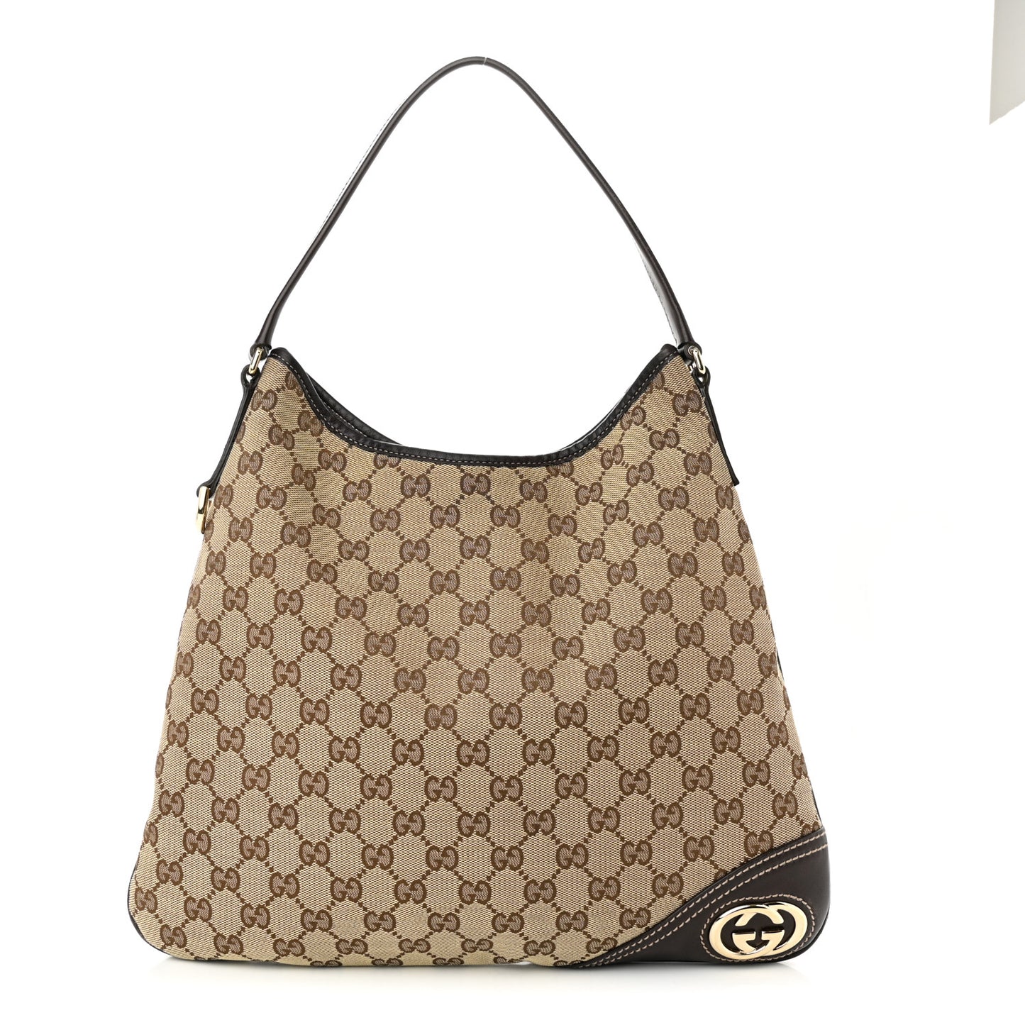 Monogram Medium New Britt Hobo Dark Brown