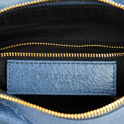 Balenciaga Agneau Giant 12 Gold Hardware Flat Crossbody Bleu Persan 6 of 7