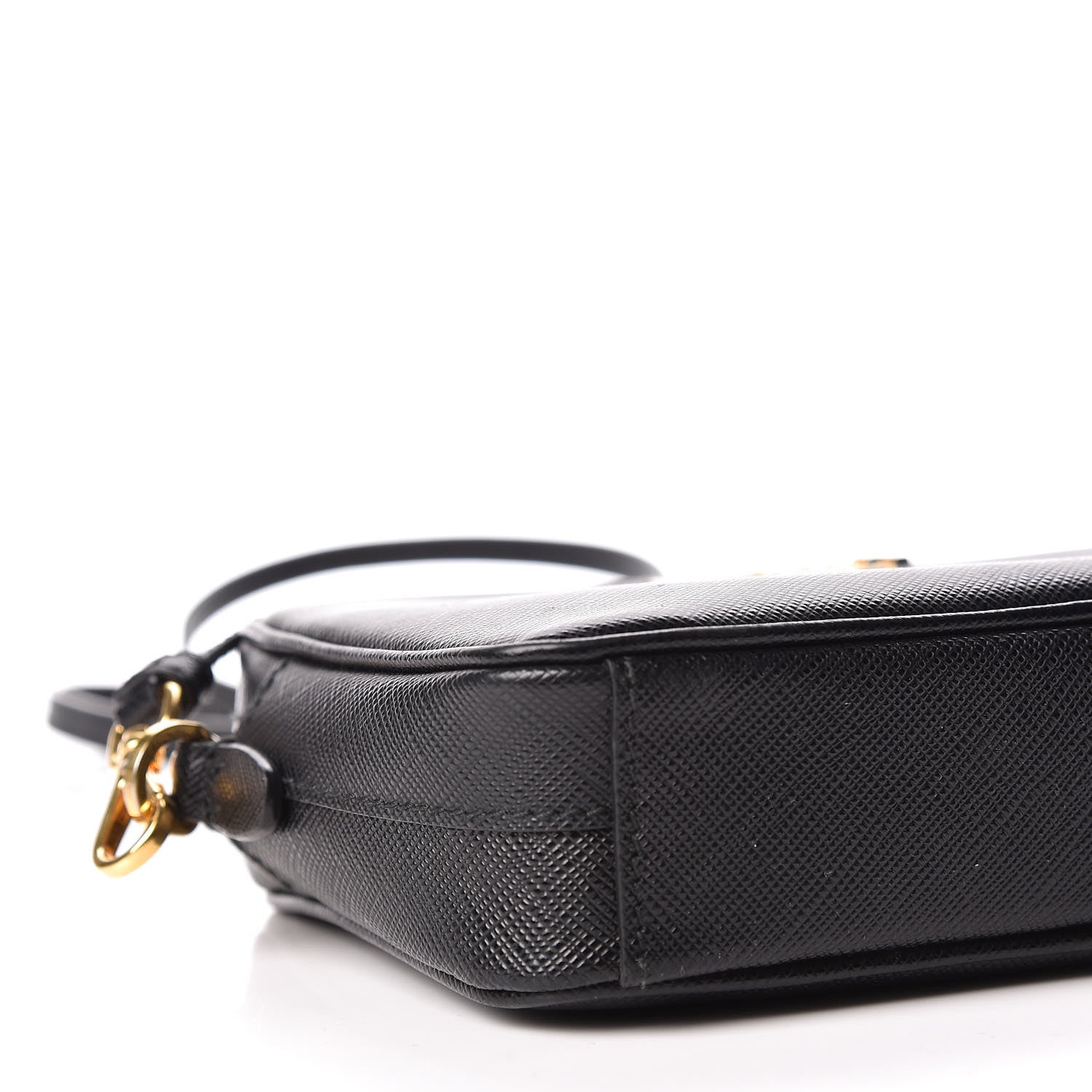 Prada Saffiano Lux Small Camera Crossbody Bag Black 5 of 11
