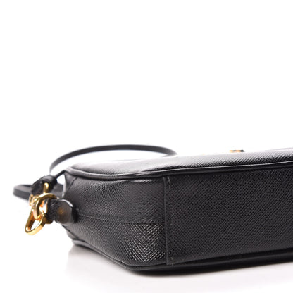 Prada Saffiano Lux Small Camera Crossbody Bag Black 5 of 11