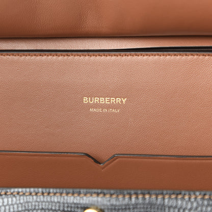 Burberry Calfskin Paneled Medium Elizabeth Tote Brown 8 of 9