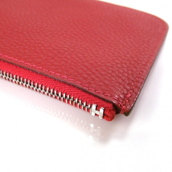 Hermes Togo Dogon Compact Wallet Red 10 of 11