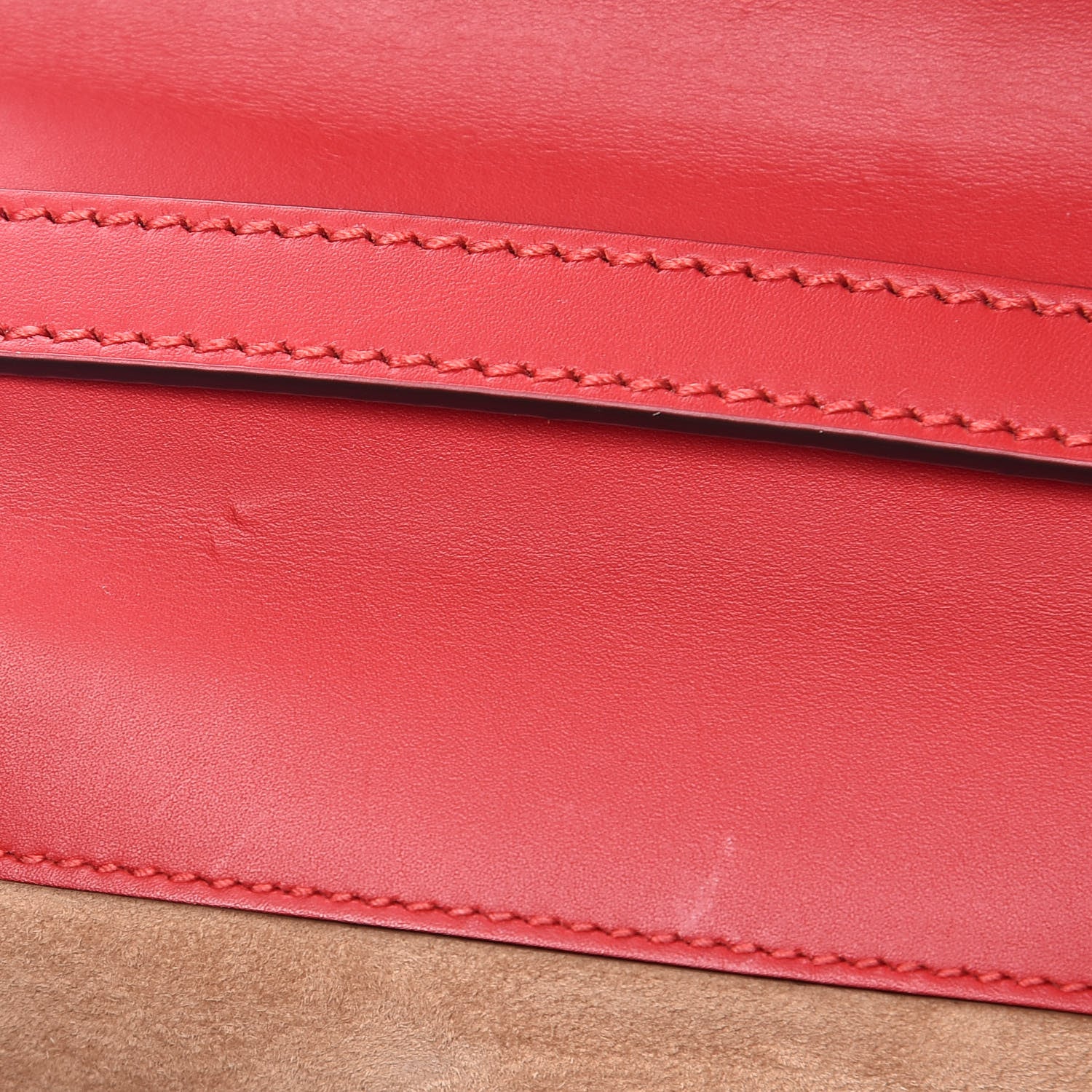 Gucci Calfskin Mini Sylvie Top Handle Bag Hibiscus Red 13 of 17