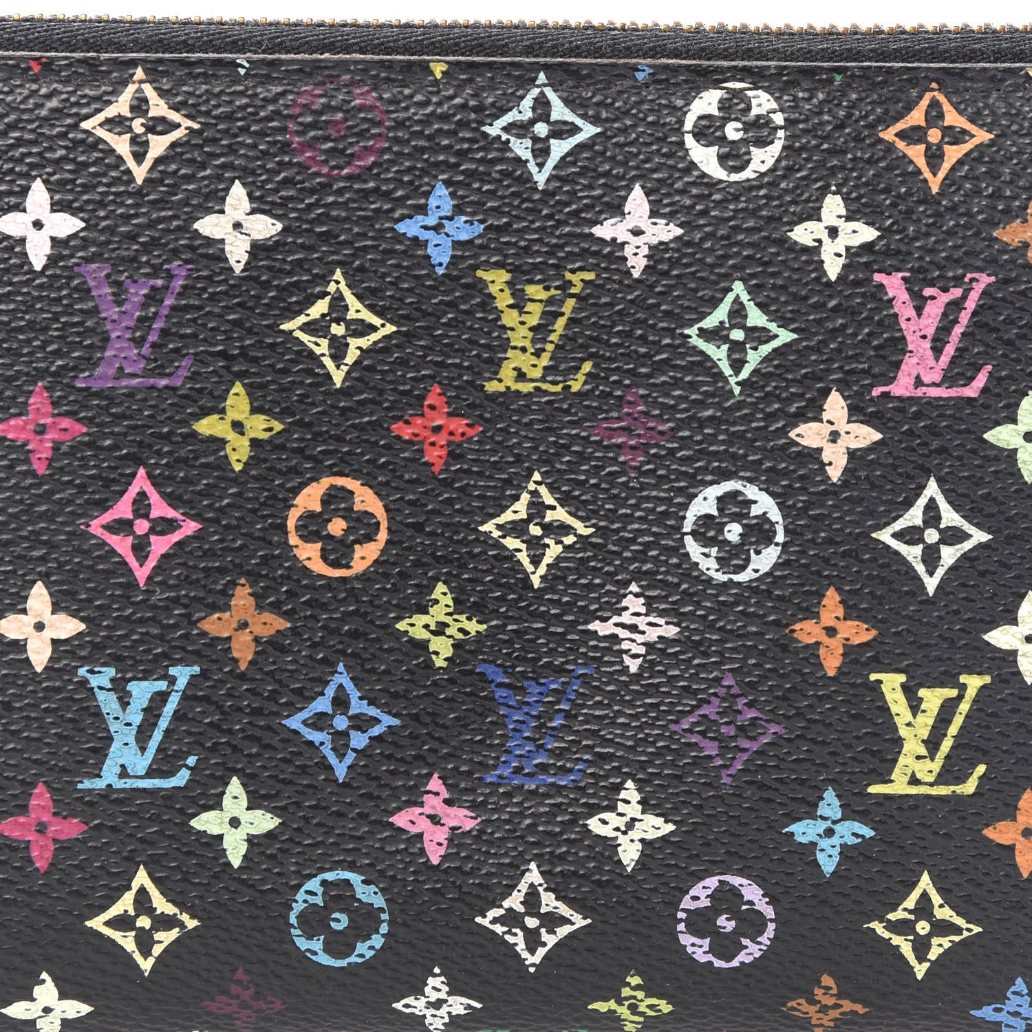 Louis Vuitton Monogram Multicolor Zippy Wallet Black Grenade 9 of 9