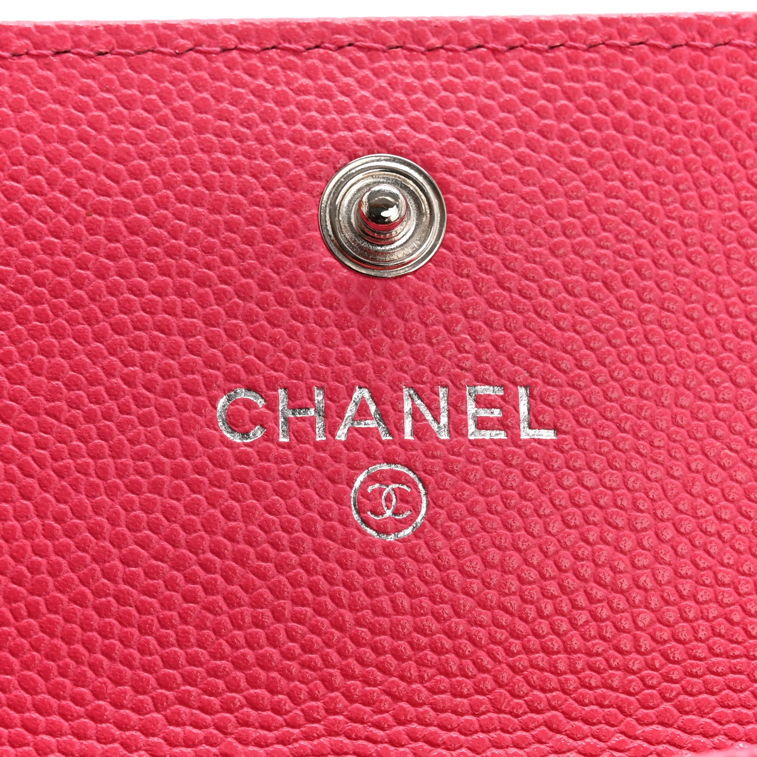 Chanel Caviar Quilted Chanel 19 Flap Card Holder Wallet Dark Pink 6 of 11