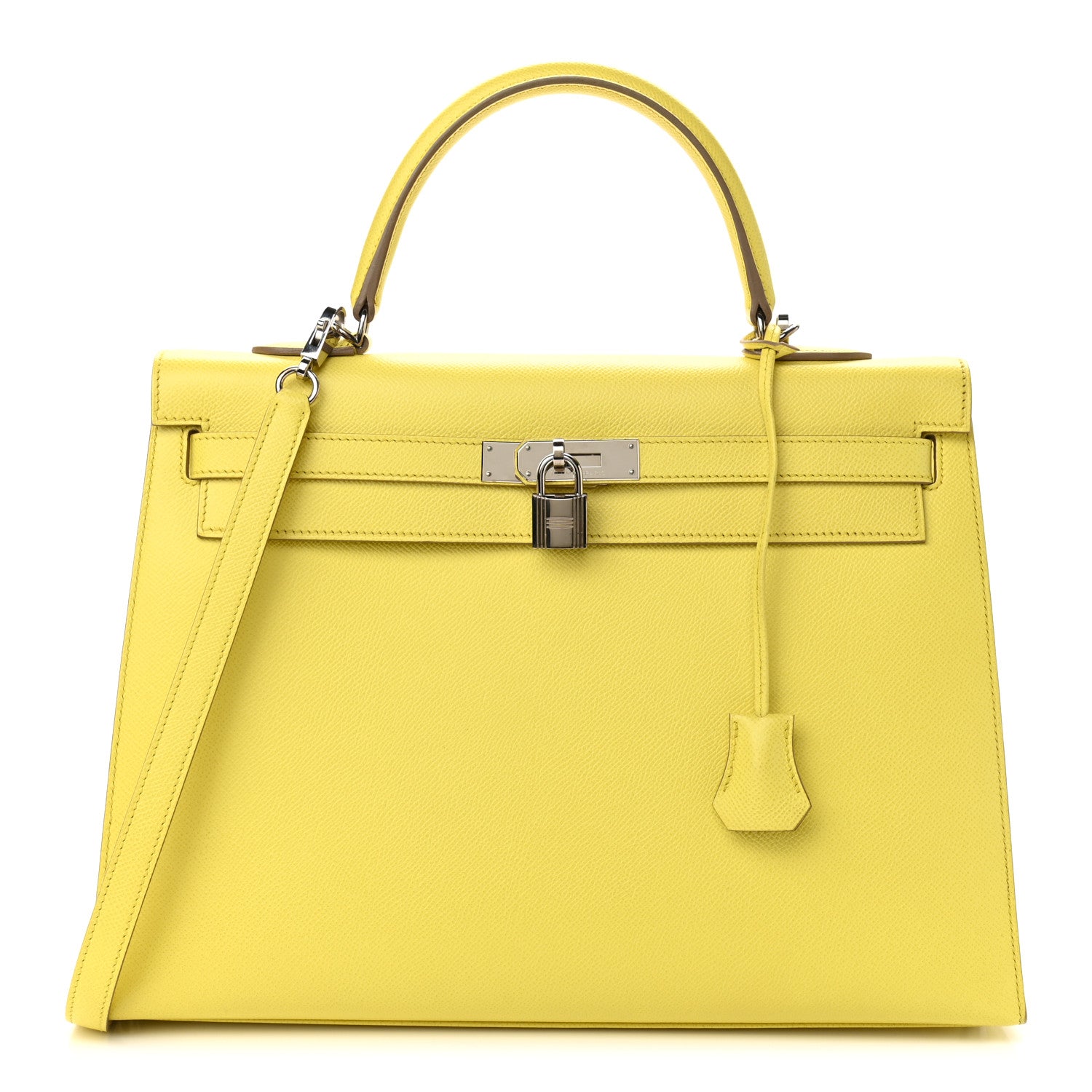 Hermes Epsom Kelly Sellier 35 Lime 1 of 16