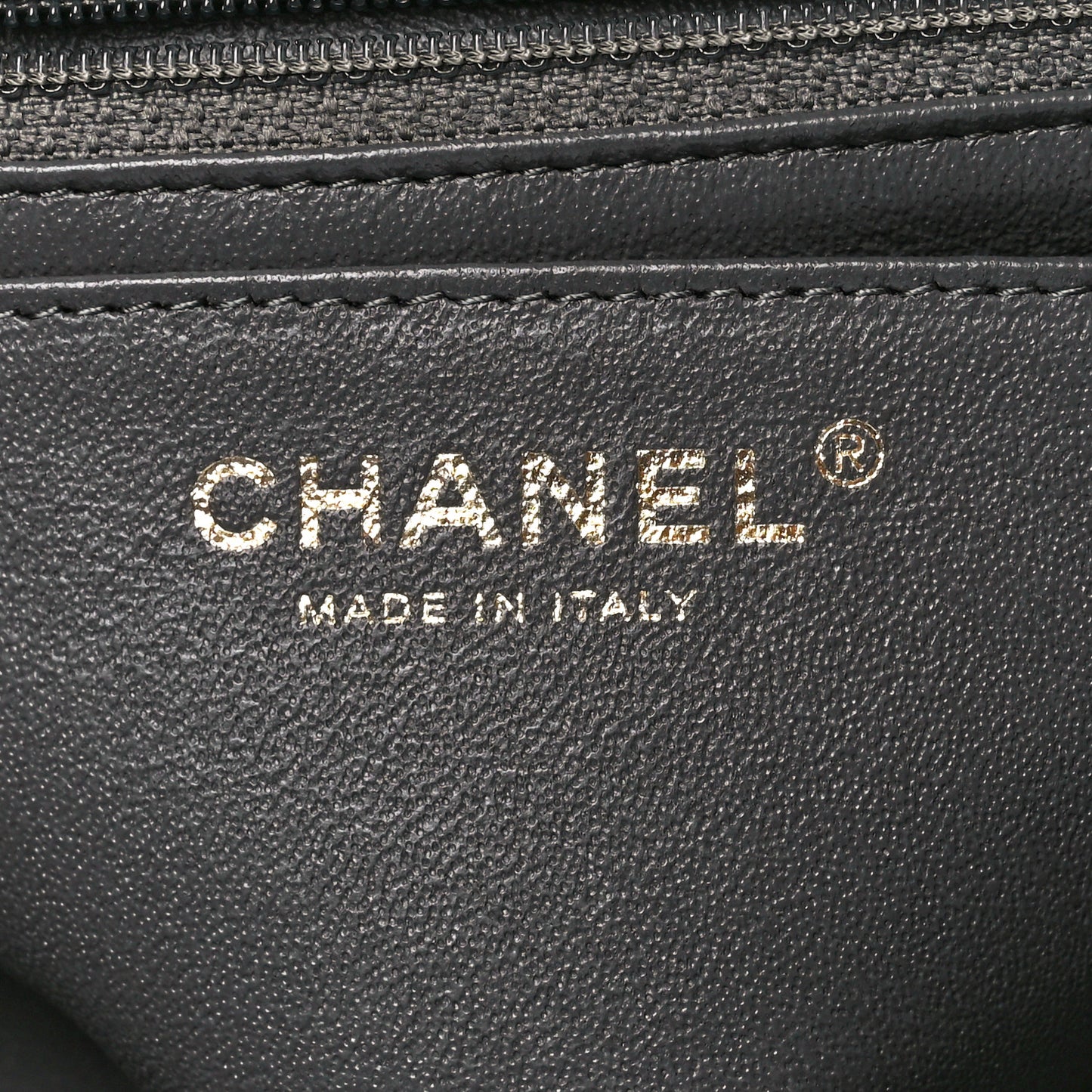 Lambskin Quilted Mini Rectangular Flap Dark Grey