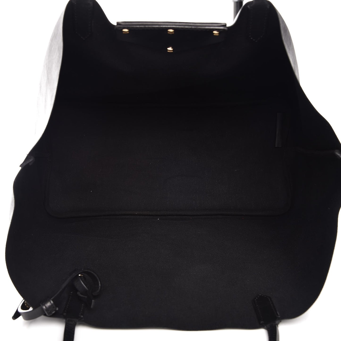 Textured Coated Canvas Rottweiler Pint Large Antigona Tote Black