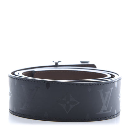 Louis Vuitton Monogram Eclipse Taigarama 40mm LV Initiales Reversible Belt 95 38 Black 3 of 5