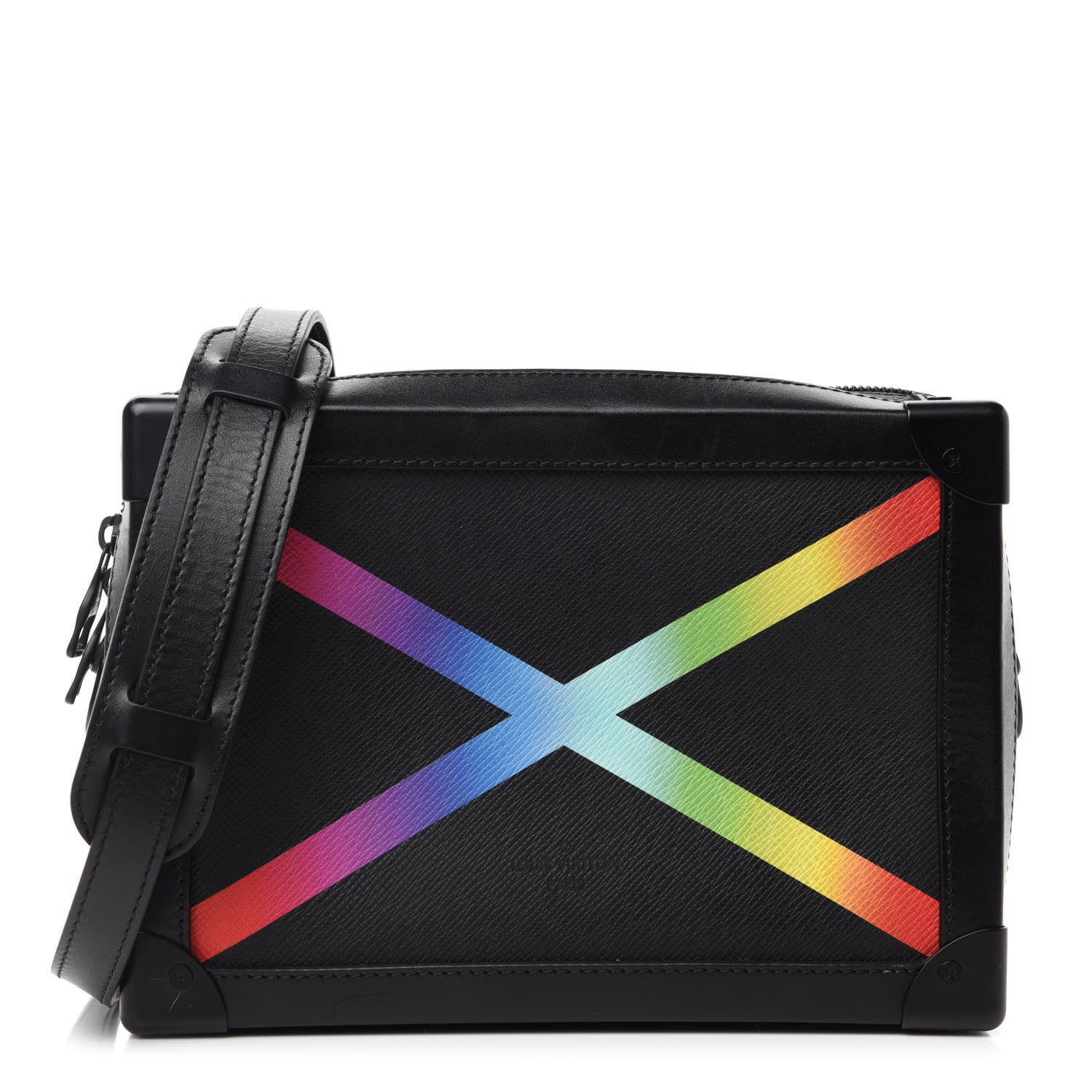 Louis Vuitton Taiga Rainbow Soft Trunk Black 1 of 9
