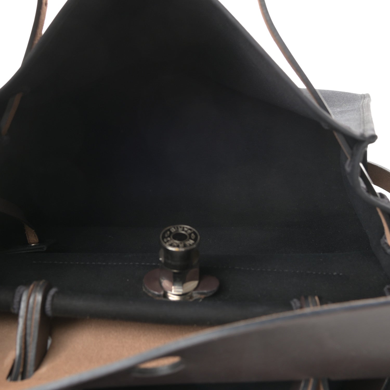 Hermes Toile Vache Hunter Herbag Zip 31 PM Black Ebene 6 of 13