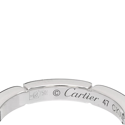 Cartier 18K White Gold Diamond Maillon Panthere Wedding Band Ring 47 4 4 of 5