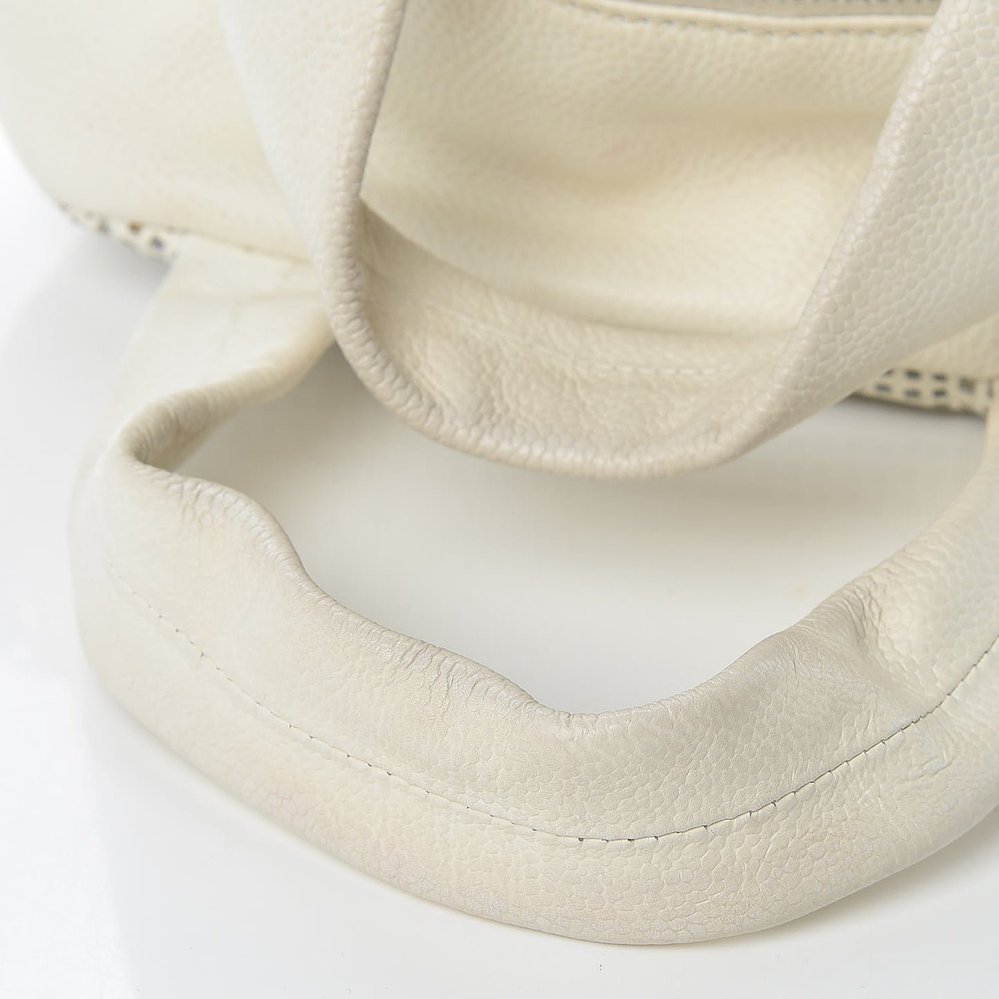 Caviar Perforated Bowler White