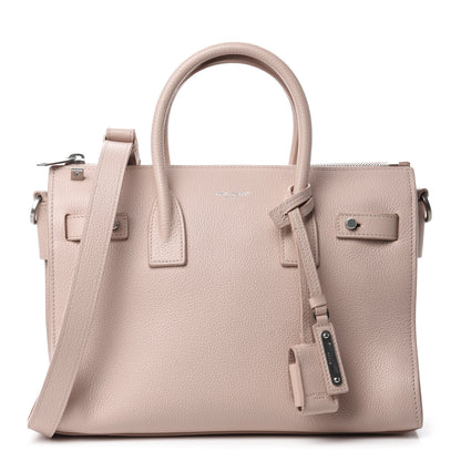 Saint Laurent Grained Calfskin Baby Sac De Jour Souple Marble Pink 1 of 12