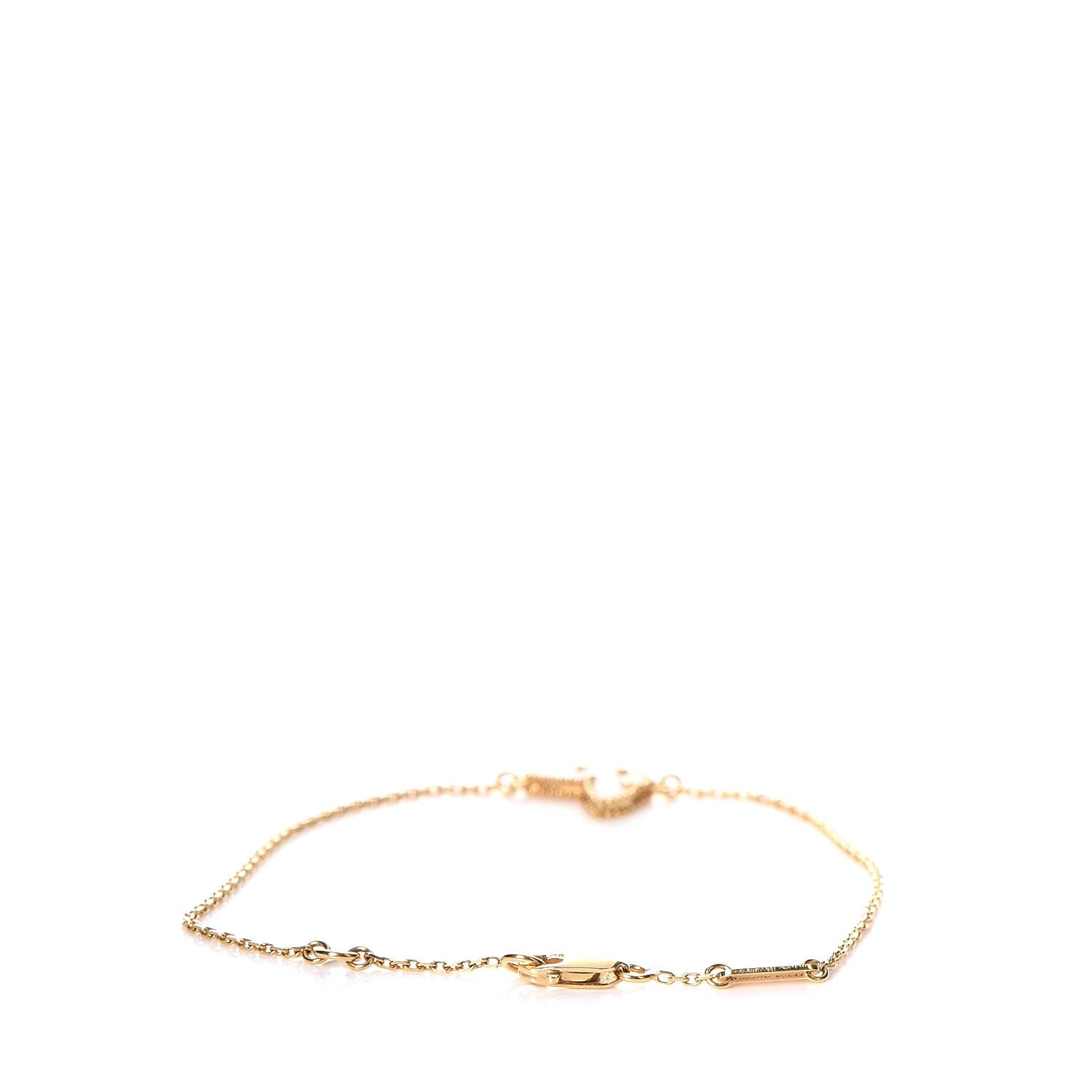 Van Cleef & Arpels 18K Yellow Gold Mother of Pearl Sweet Alhambra Butterfly Bracelet 4 of 9