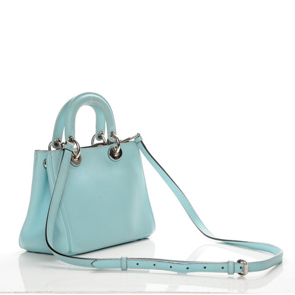Christian Dior Calfskin Small Diorissimo Tote Blue 3 of 15
