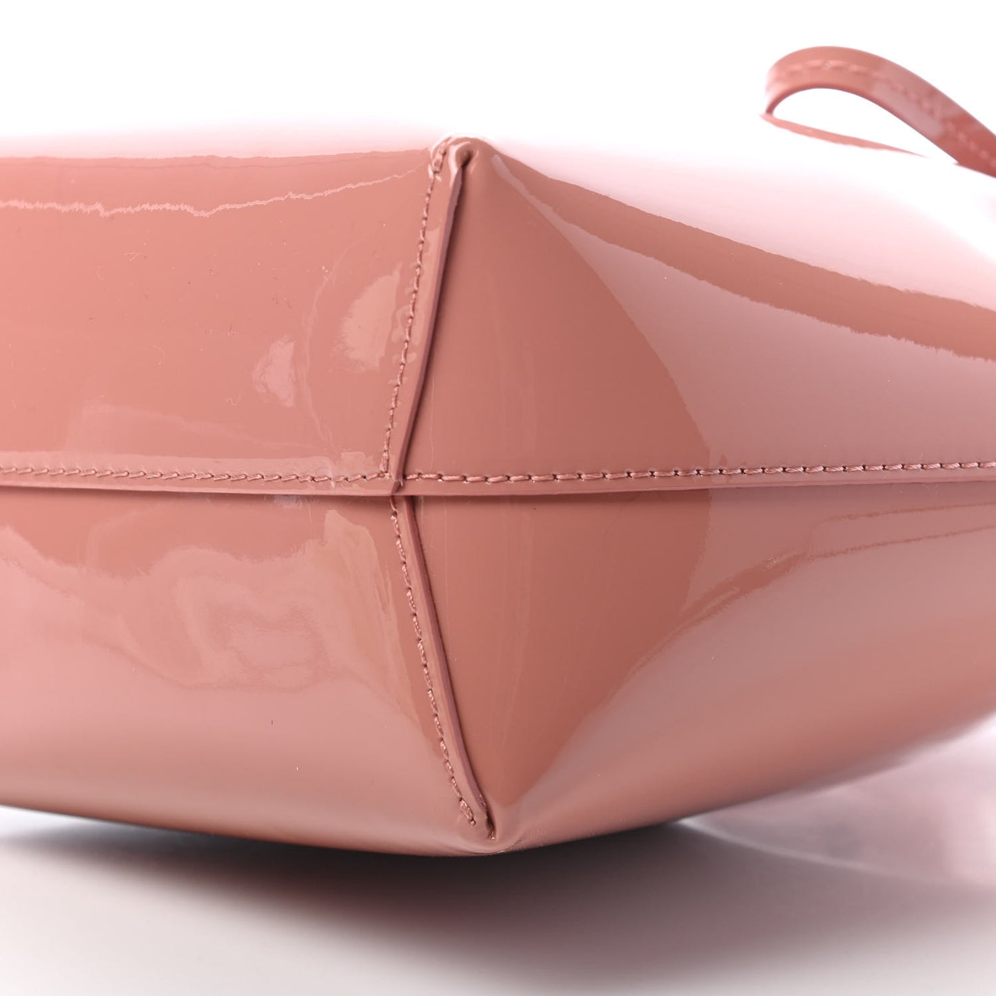 Patent Calfskin Mini Bucket Blush