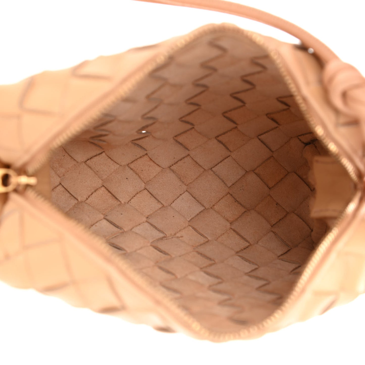 Nappa Intrecciato Mini Loop Camera Bag Almond