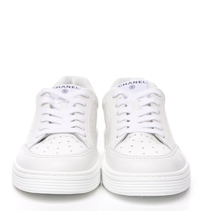 Chanel Calfskin Womens Logo Sneakers 40.5 White 2 of 10