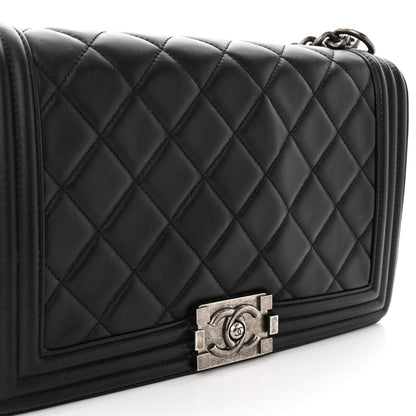 Chanel Lambskin Quilted New Medium Boy Flap Black 12 of 12