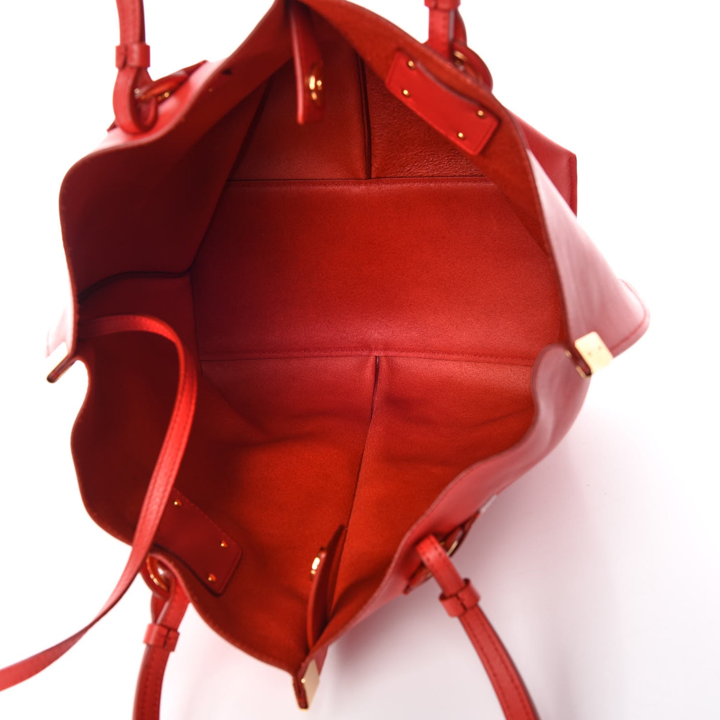 Smooth Calfskin Medium Vick Tote Plaid Red