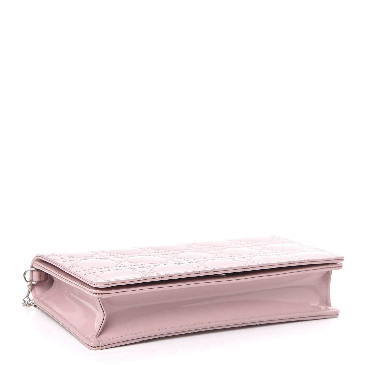Patent Cannage Lady Dior Convertible Clutch Rose Clair