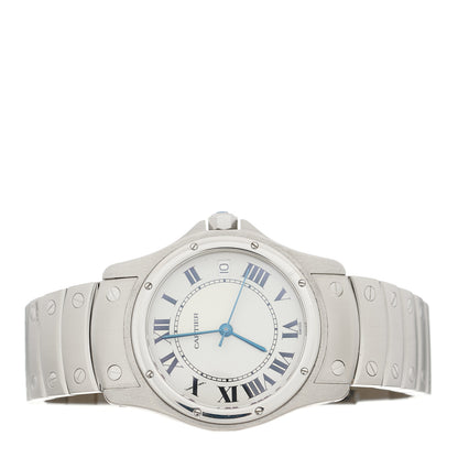Cartier Stainless Steel 33mm Santos Ronde Automatic Watch 3 of 5