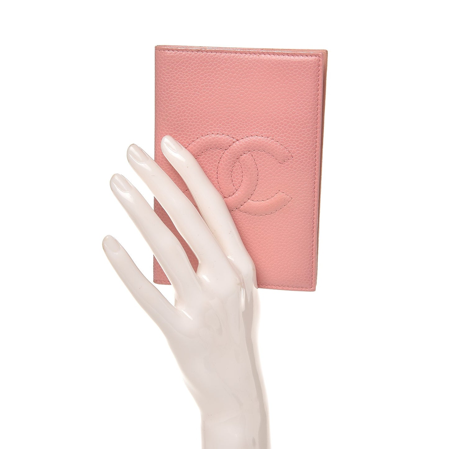 Caviar CC Passport Holder Pink