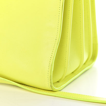 Saint Laurent Calfskin Small Sac De Jour Bag Neon Yellow 14 of 18