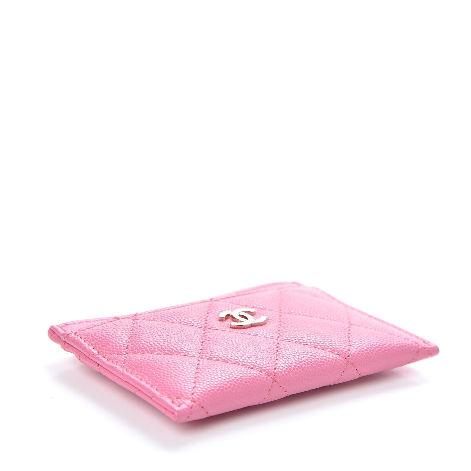 Chanel Caviar Quilted Card Holder Pink 4 of 8